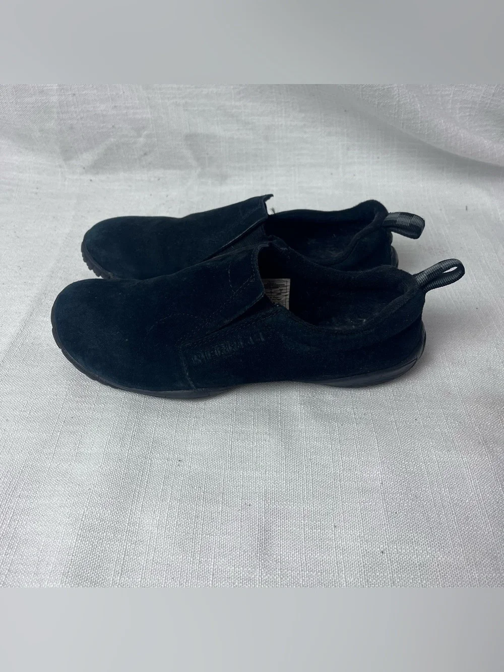 Merrell Women’s Suede Black Slip-On Loafers Size 6.5
